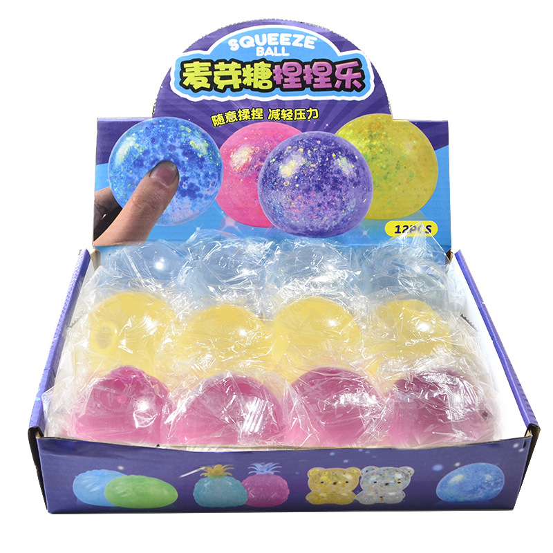 Wholesale of light-sensitive color-changing release stress-relieving balls, maltose slow rebound stress-relieving pinching fun toys, stress-relieving gadgets Item Picture