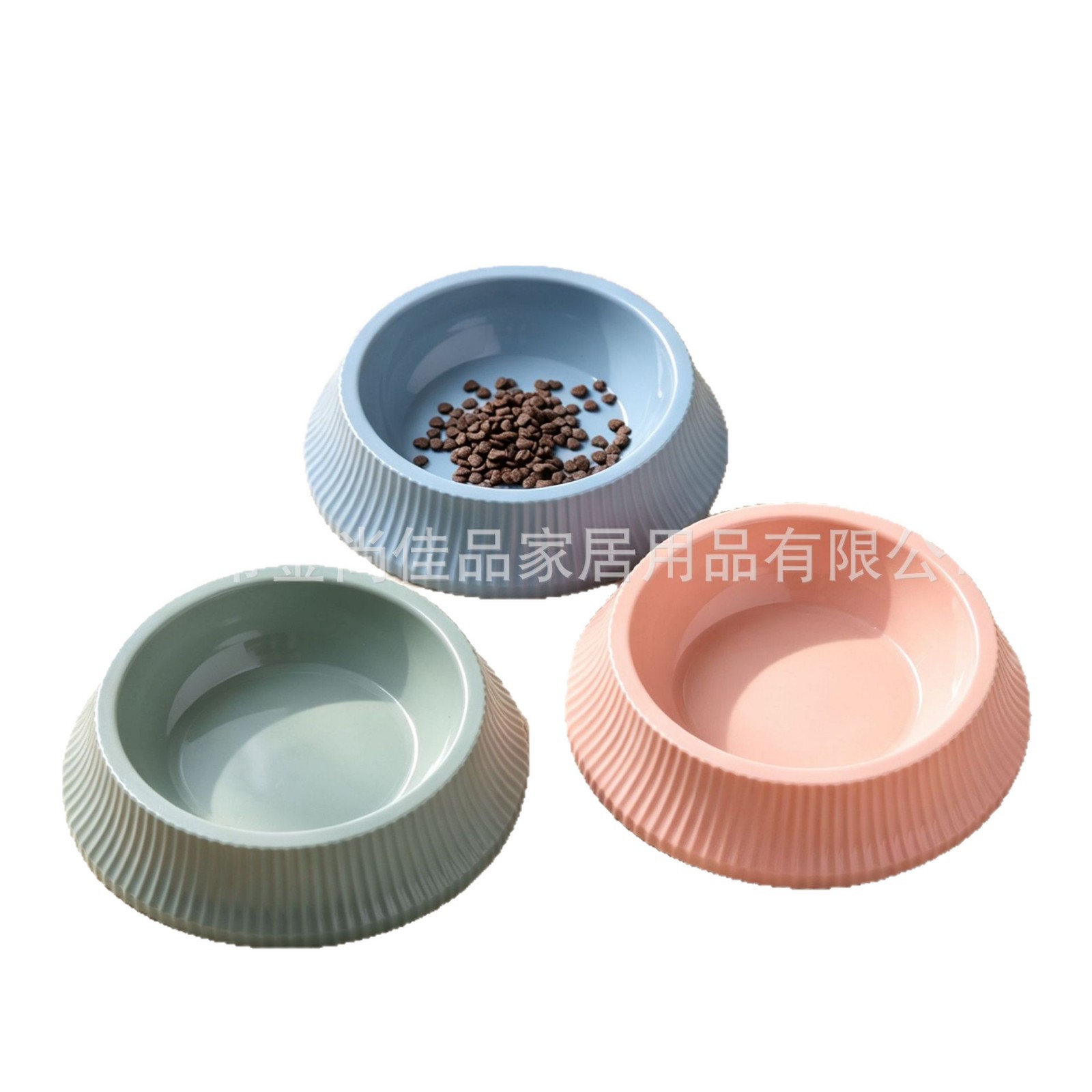 Pet bowl, anti-choking rice bowl for dogs and cats, plastic anti-slip slow-eating pet food utensils Item Picture