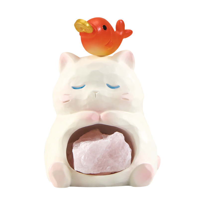 "Cat Energy PAI Crystal Blind Box, Cute little animal desktop decoration blind box, creative design resin handicrafts. Item Picture