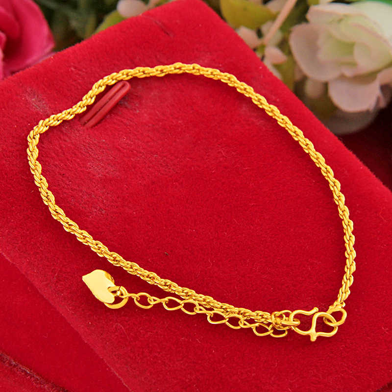 A variety of gold-plated high-thin bracelets with sections, simple and fresh, popular women's snake chain bracelets, and brass gold-plated jewelry details Picture