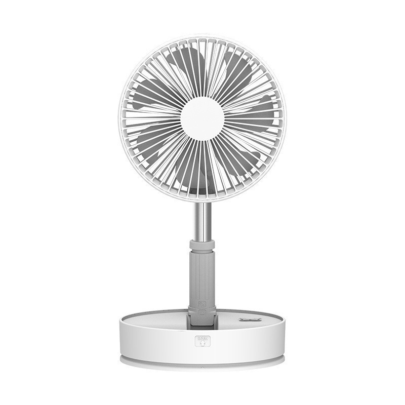 Folding telescopic fan, USB charging fan, outdoor camping fan, desktop fan, remote control oscillating fan Item Picture