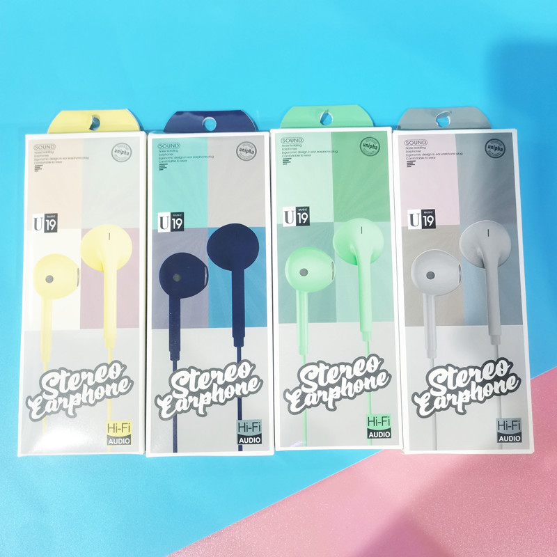 Wholesale of music wired semi-in-ear subwoofer with microphone, wired control with microphone and dynamic driver stereo for cross-border trade Specification image