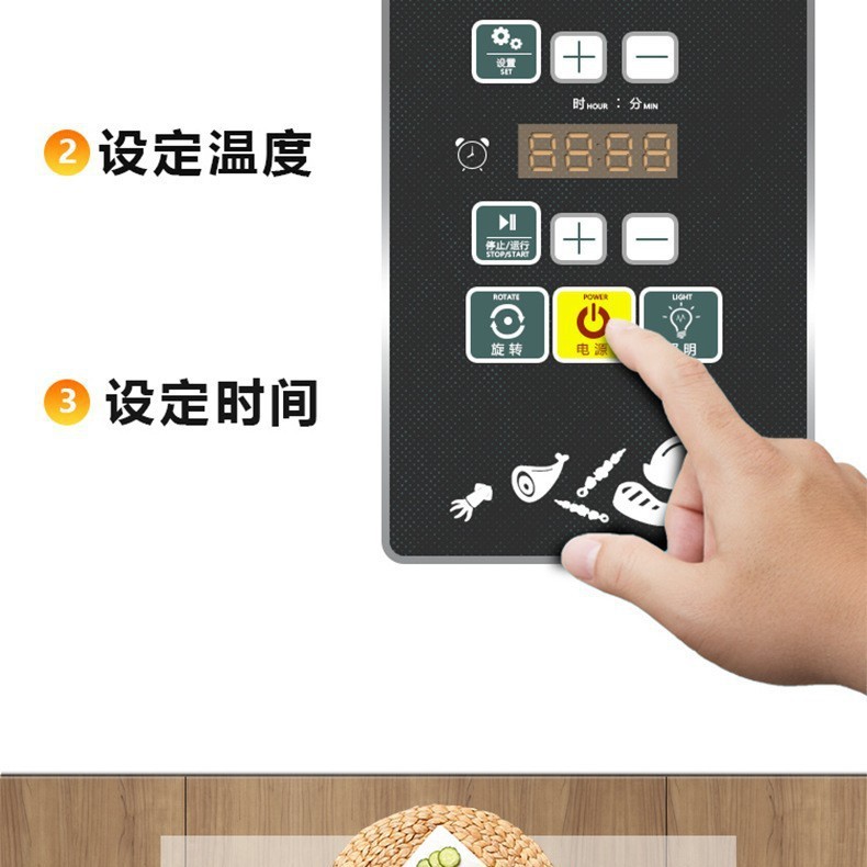 Wholesale of commercial intelligent electric heating roast duck furnaces with fully automatic temperature control and large capacity for roast chicken and goose in roast meat stores and restaurants details Picture