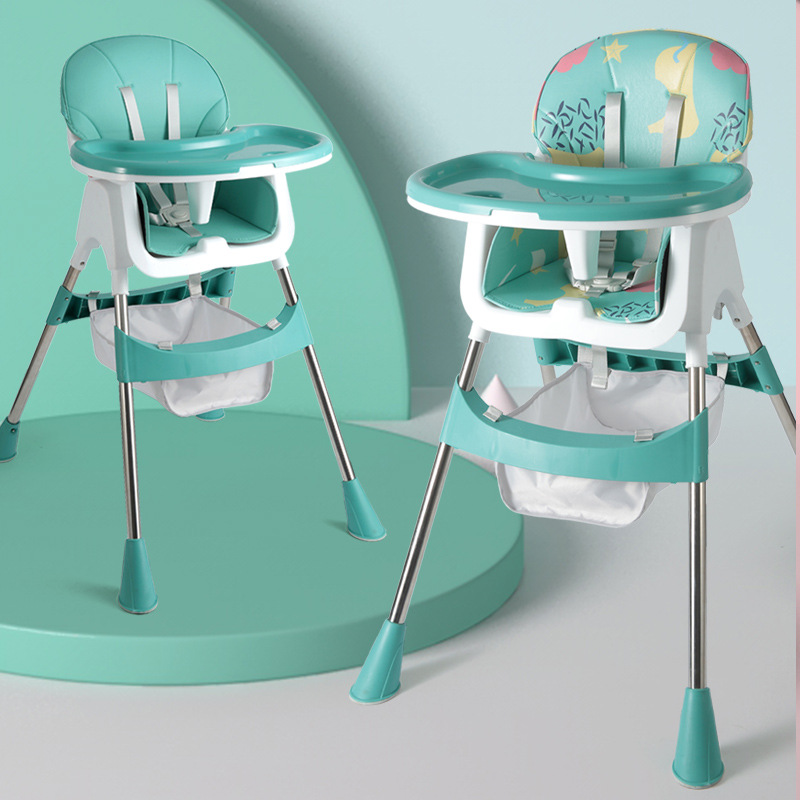 Baby high chair, portable home chair for children, dining table chair, multi-functional baby dining table, learning to sit and eat 01135-7068