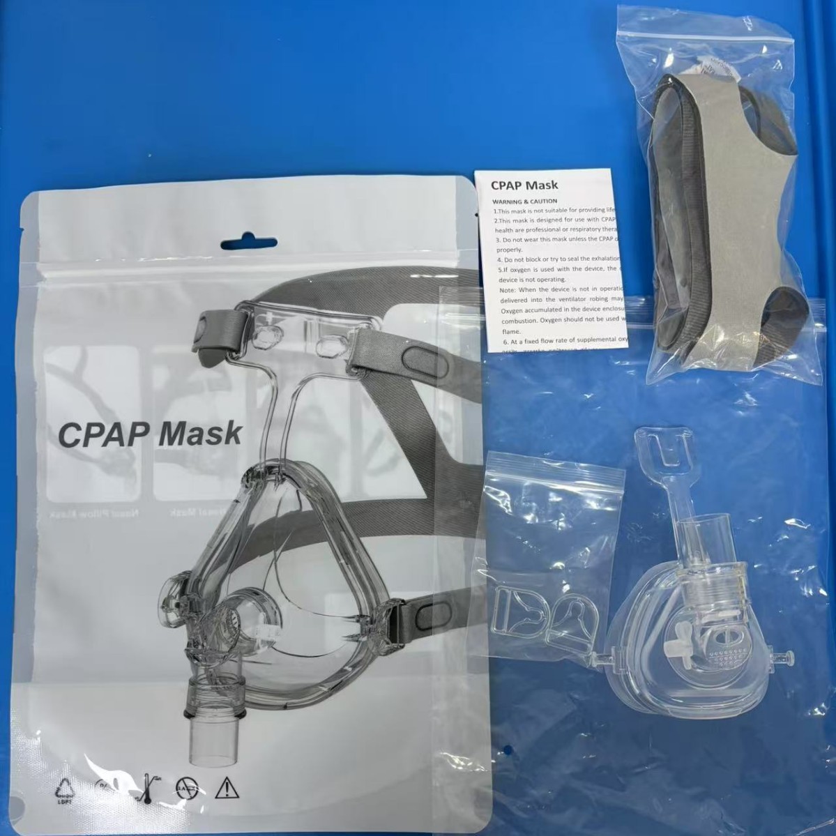 Cross-border exclusive masks, universal ventilator masks, continuous positive pressure ventilation masks, universal oxygen masks details Picture