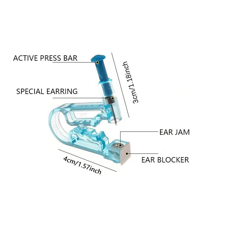 shanilak disposable ear-piercing gun, ear-piercing machine, disposable ear-piercing machine, ear-piercing machine, disposable ear-piercing machine, action ear-piercing gun Specification image