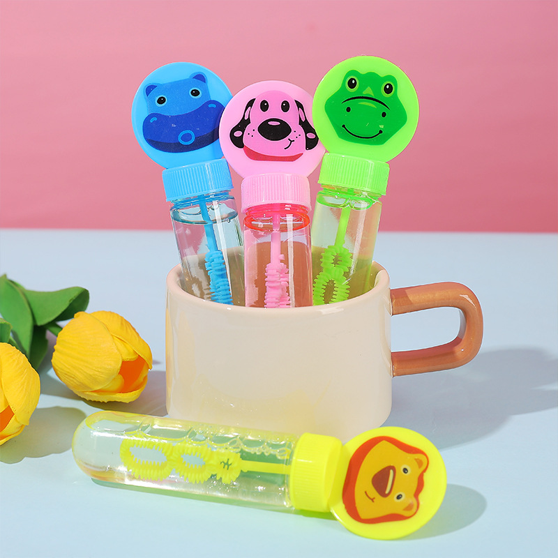 小号卡通动物泡泡棒14*2.5CM迷你泡泡水夏季热销玩具礼品厂家批发产品图