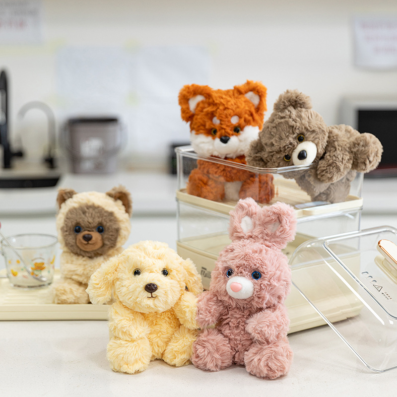 Cross-border palm treasure, cute table companion, plush toy, magnetic doll, children's birthday gift, comforting and accompanying doll girl