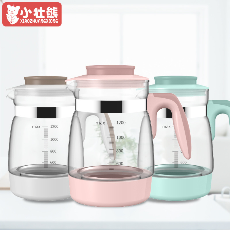 小壮熊恒温调奶器电热烧水壶家用婴儿冲奶器暖奶器全玻璃壶泡奶
