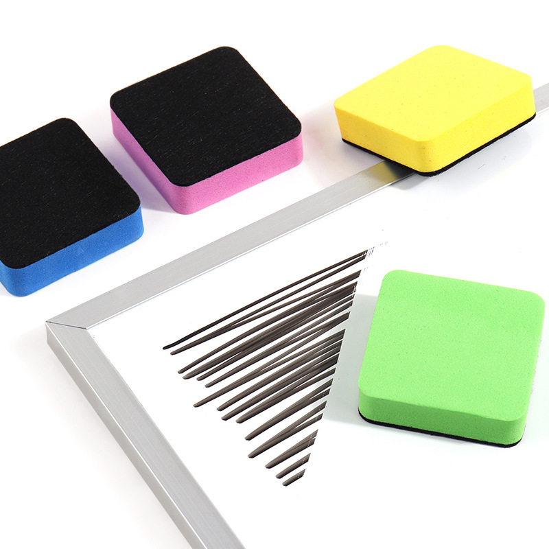 Non-magnetic white board eraser, small children's teaching EVA felt cloth, 5*5*1.5 square blackboard eraser manufacturer wholesale details Picture