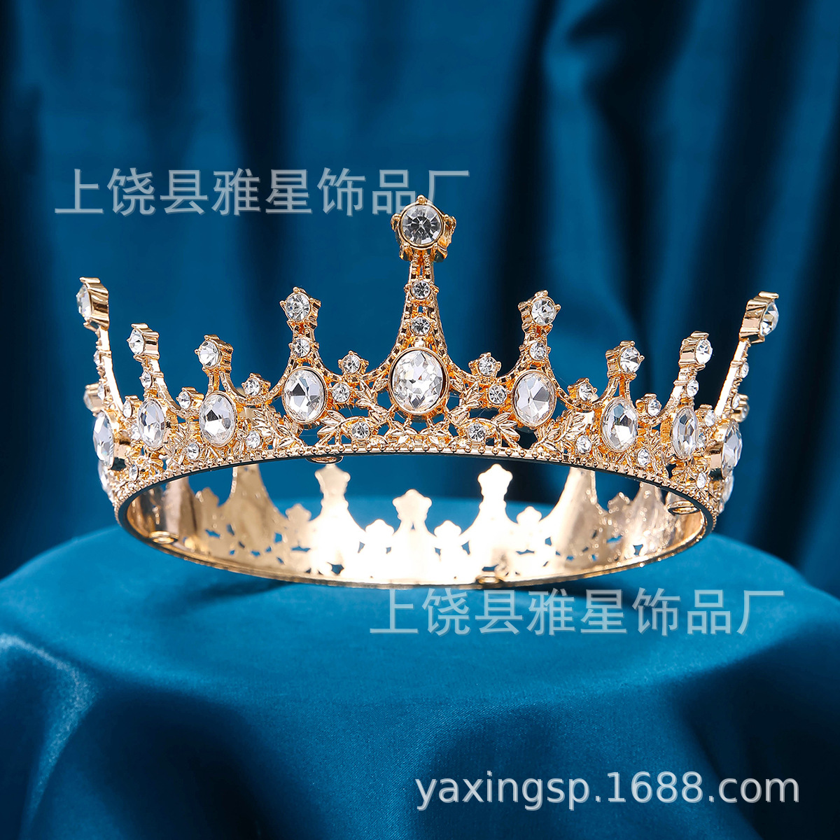 New diamond silver princess headwear, grand wedding dress, super glittering crystal, luxurious goddess bride wedding crown Application Scenario