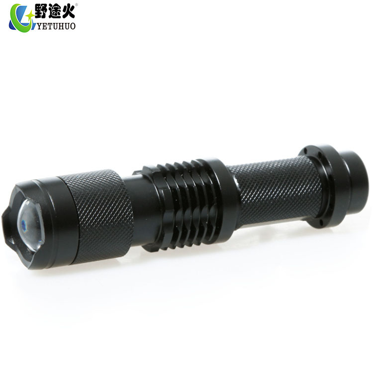 SK98老款户外骑行远射防水LED手电T6强光手电筒18650变焦充电L2灯细节图