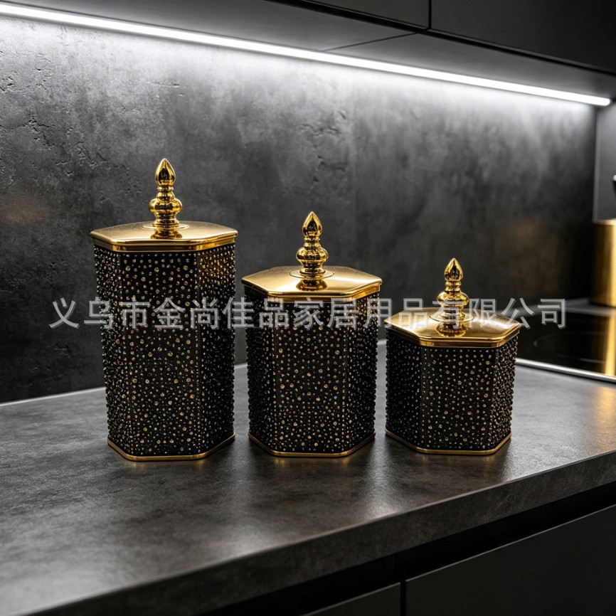 卡扣玻璃罐/纸罐/密封罐/玻璃盖/面包盒细节图