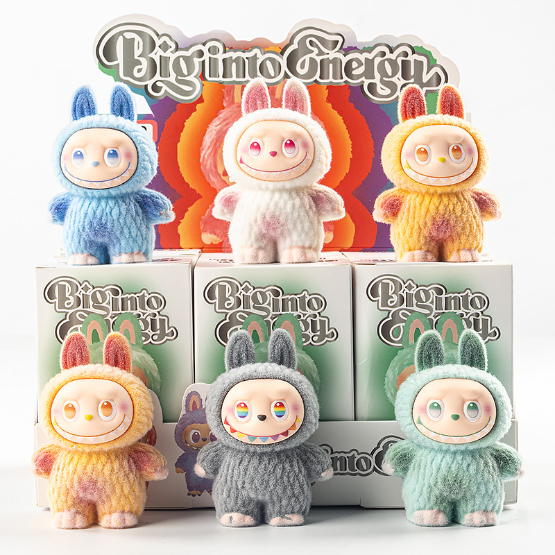 可乐植绒LABUB小摆件儿童玩具摆摊批发潮玩公仔盲袋盲盒潮流