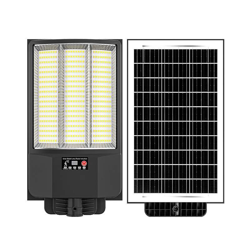 New cross-border integrated solar street lamp, courtyard wall lamp, automatic human body radar sensing waterproof lighting lamp Item Picture