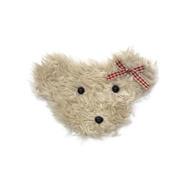 批发卷毛狗狗布贴毛绒布贴衣服修补破洞补丁贴diy装饰辅料绣花贴细节图