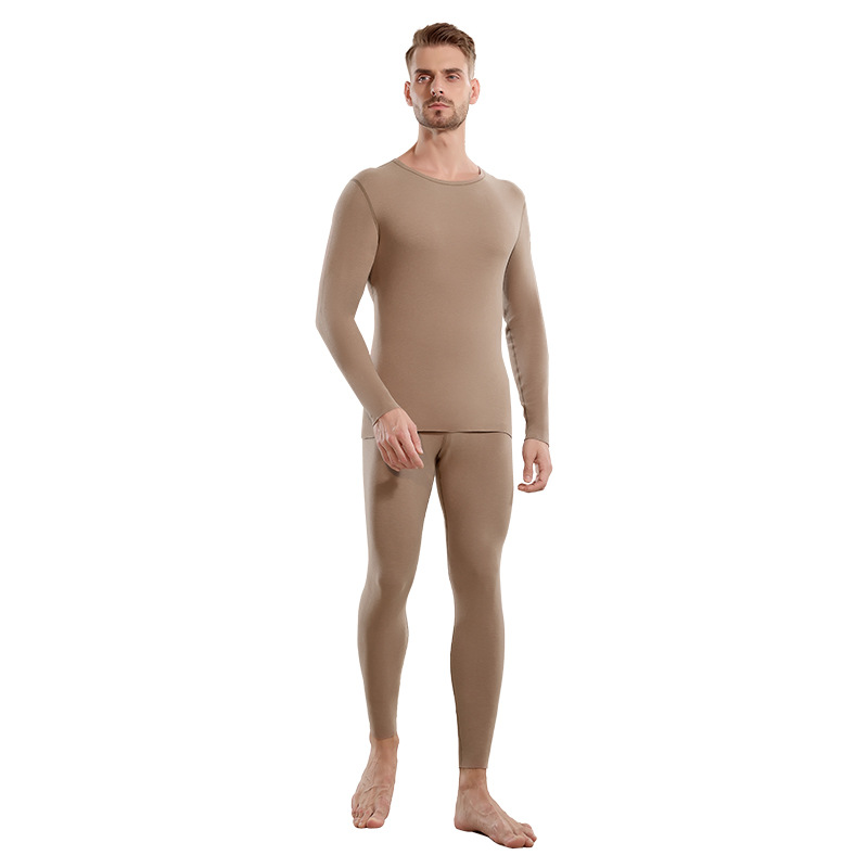 山羊绒男士保暖内衣套装秋冬无痕发热抗菌秋衣秋裤德绒舒适男装毛衫详情5