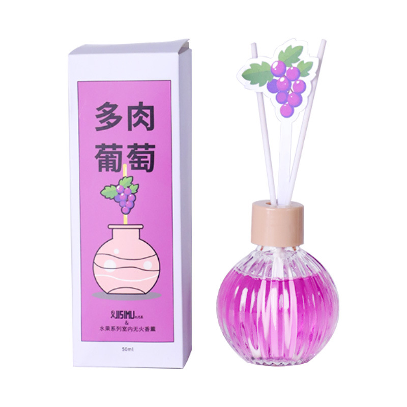 Y Fruit Series Small round bottle flameless Aroma Diffuser for home use, bedroom, bathroom and toilet, fresh air Item Picture