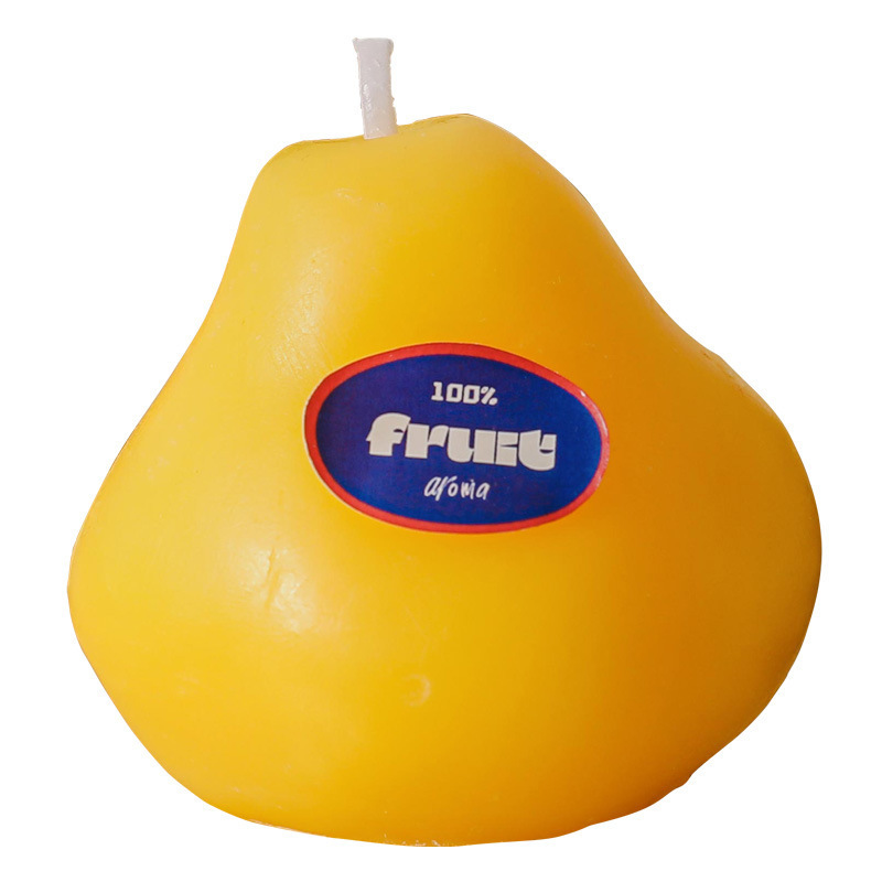 Wholesale of realistic fruit creative pear-shaped candles, handcrafted aromatherapy InS-style souvenir scented candles Item Picture