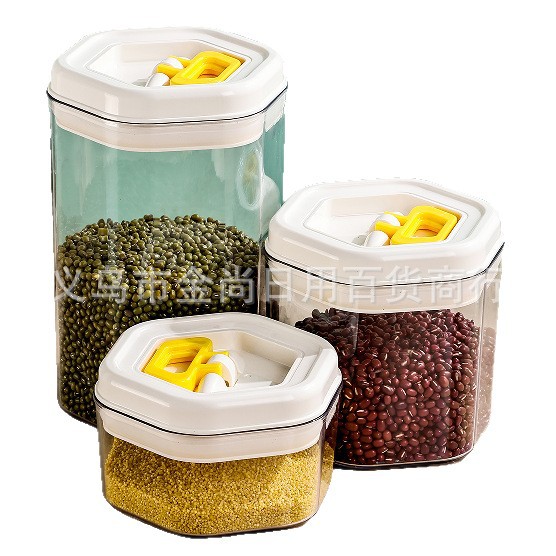 Storage jar, coffee bean and grain preservation jar, vacuum sealed jar, food-grade storage box, kitchen Item Picture