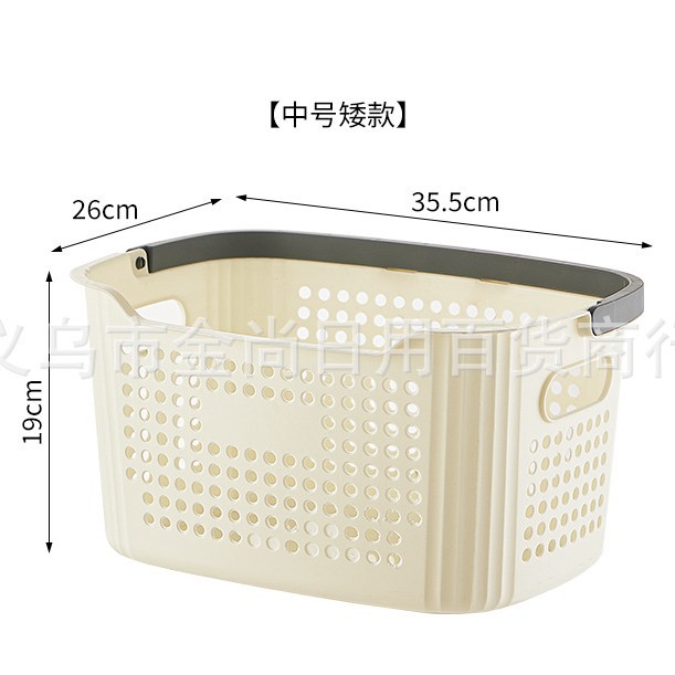 New dirty clothes basket, toy storage basket, laundry basket, multi-functional portable storage basket, household dirty clothes storage basket Specification image