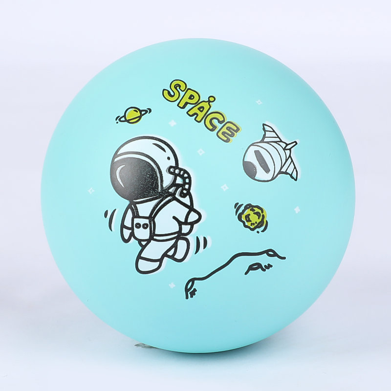 Wholesale of children's astronaut bouncy balls, outdoor and indoor interactive small basketballs, student stress-relieving hollow high bouncy toys Specification image