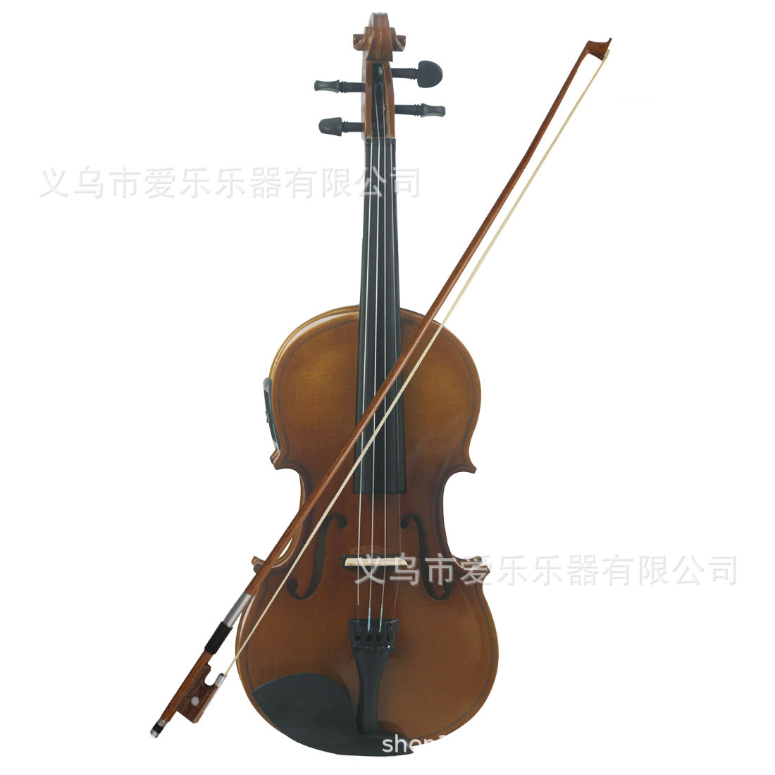 Crossover eq violín 4/4 retro light viola madera sólida electroacústica violín para principiantes violín artesanal para adultos details Picture