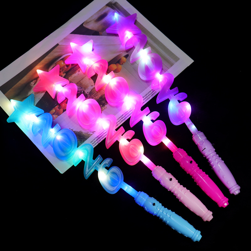 In the Year of the Snake 2026, LED light sticks, New Year small gifts, children's educational luminous toys, and street stalls details Picture