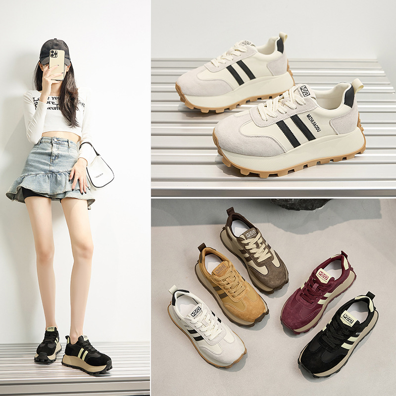 2024运动鞋新款阿甘鞋女运动鞋网红老爹鞋新款女款百内增高德训鞋