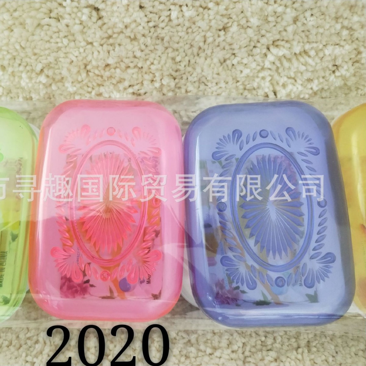 A variety of cross-border foreign trade soap storage boxes are available for selection. Cartoon wall-mounted soap boxes without punching holes are available for wholesale details Picture