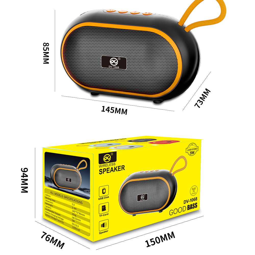 dv-1068 new Bluetooth mini speaker portable music player, cross-border small speaker with high volume, in stock Application Scenario