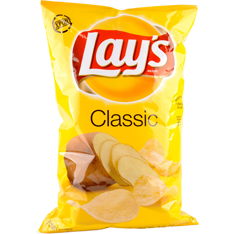 Lay's Potato chips, 425.2g of grilled flavor potato chips imported from the United States, are a snack Specification image