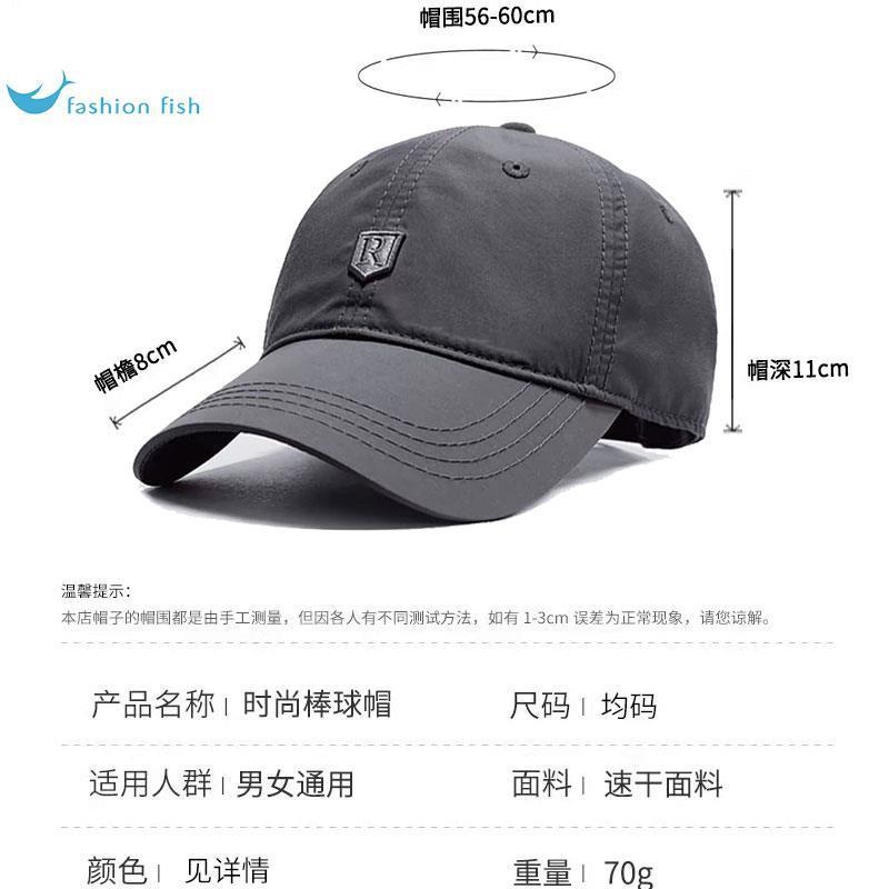 新款遮阳帽男士夏季薄款帽子休闲户外速干棒球帽运动登山鸭舌帽男产品图