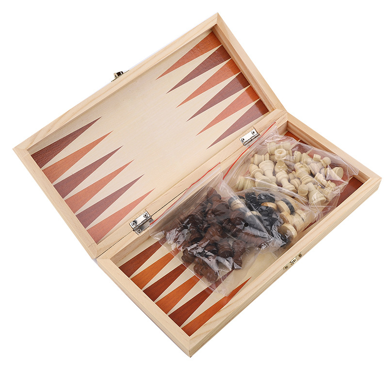 跨境木制圆角可折叠棋国际象棋优质木材高品质磁性国际象棋玩具产品图