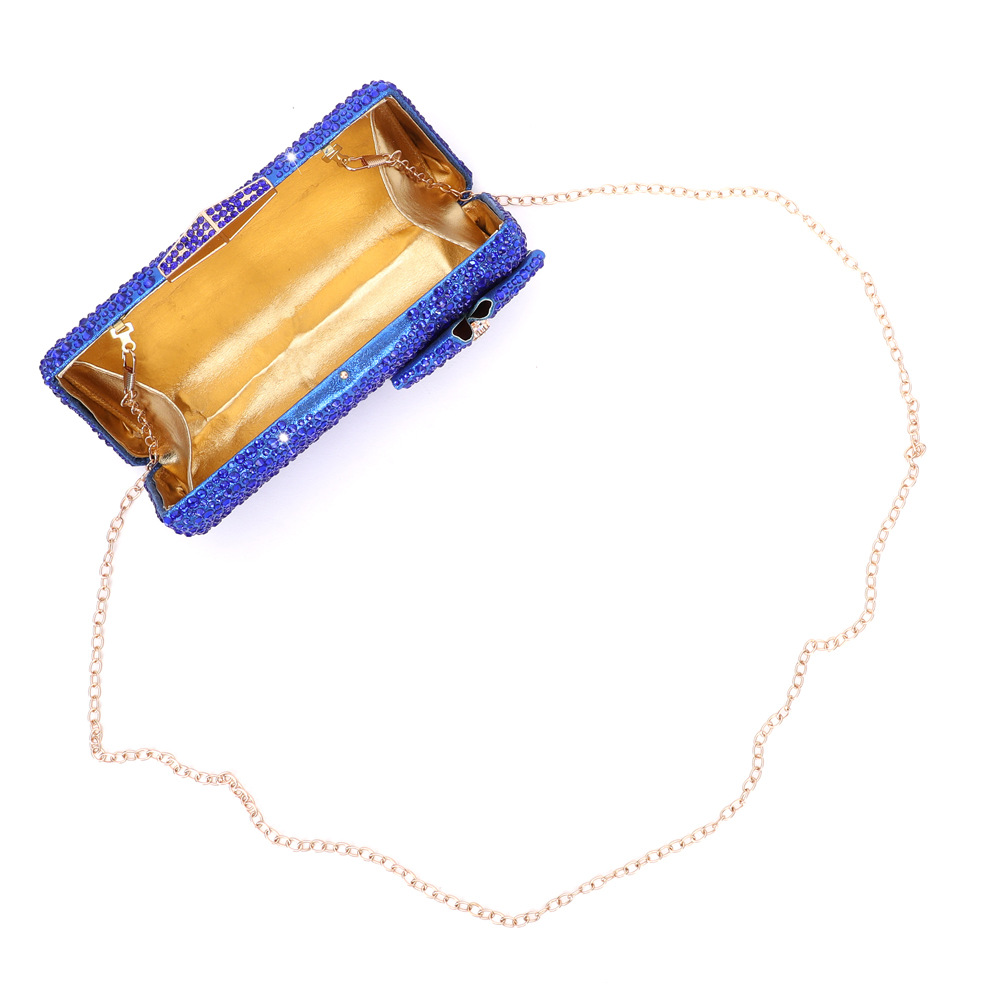 Cross-border e-commerce Amazon l Makeup water diamond wedding dinner bag, crystal hot diamond ladies' one-shoulder hand-held evening dress bag Application Scenario