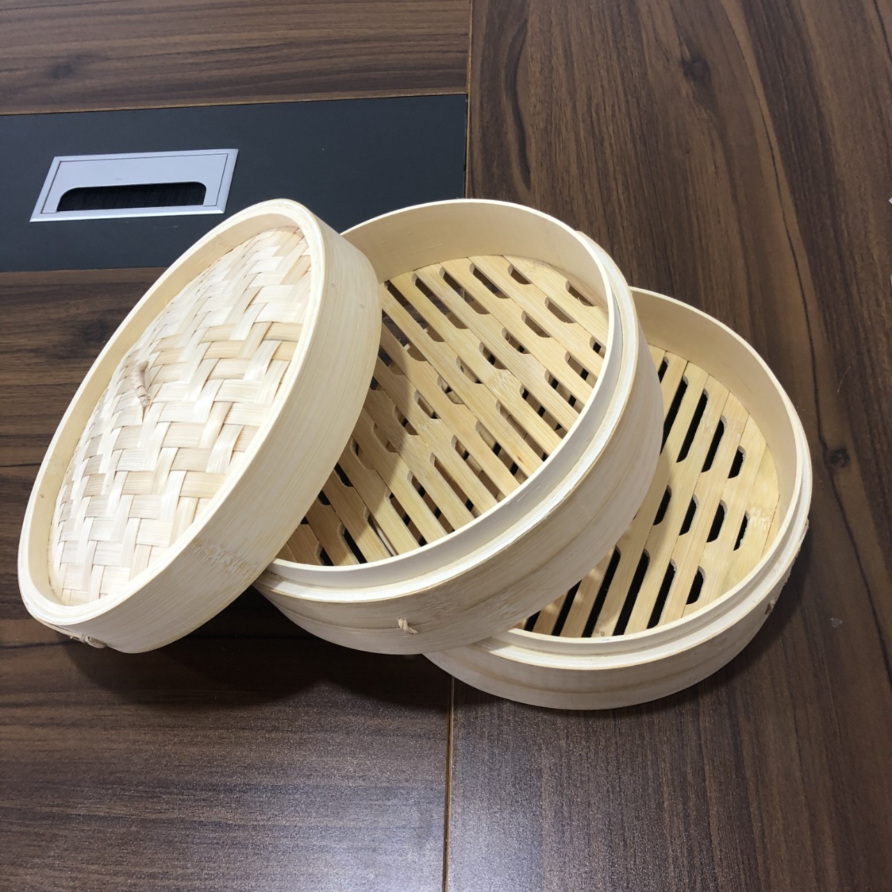 Bamboo steamers, bamboo steamers for steaming buns and dumplings, bulk wholesale, customizable sizes available details Picture