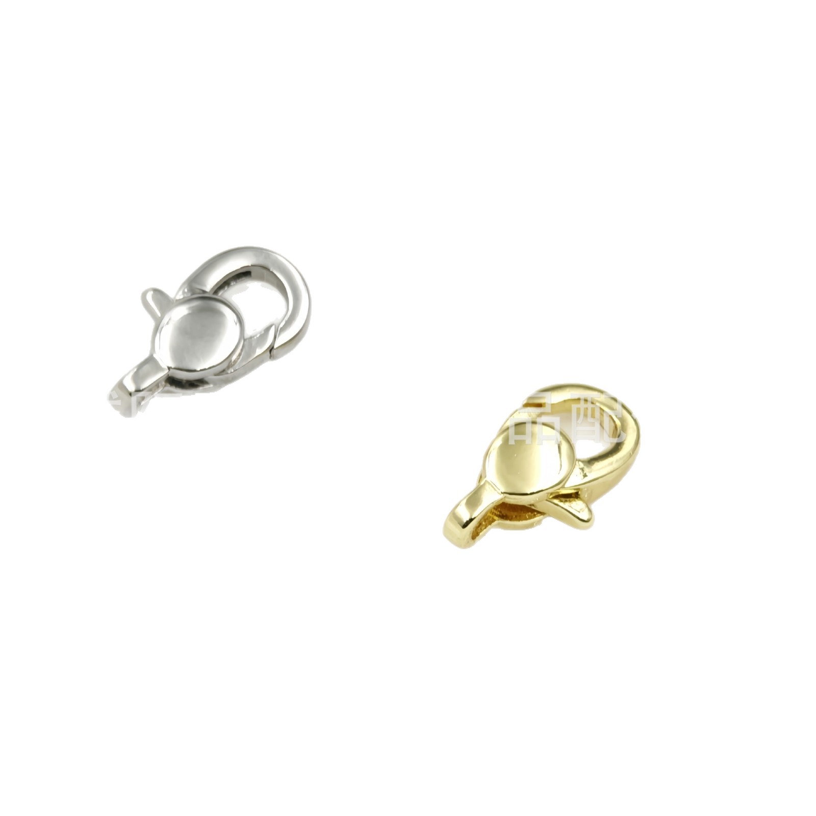 Copper cast 18K gold spring buckle, rectangular buckle, elliptical buckle, round buckle, irregular-shaped lobster buckle, diy universal buckle Item Picture