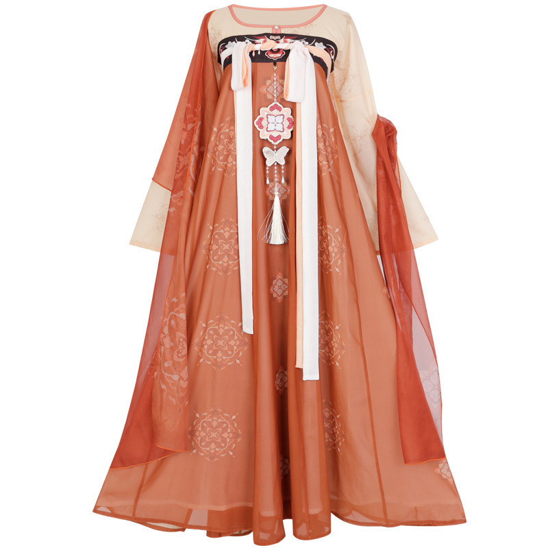 汉服女长袖中国风/明制表演服饰汉服/甲胄/表演服饰汉服/尾货白底实物图