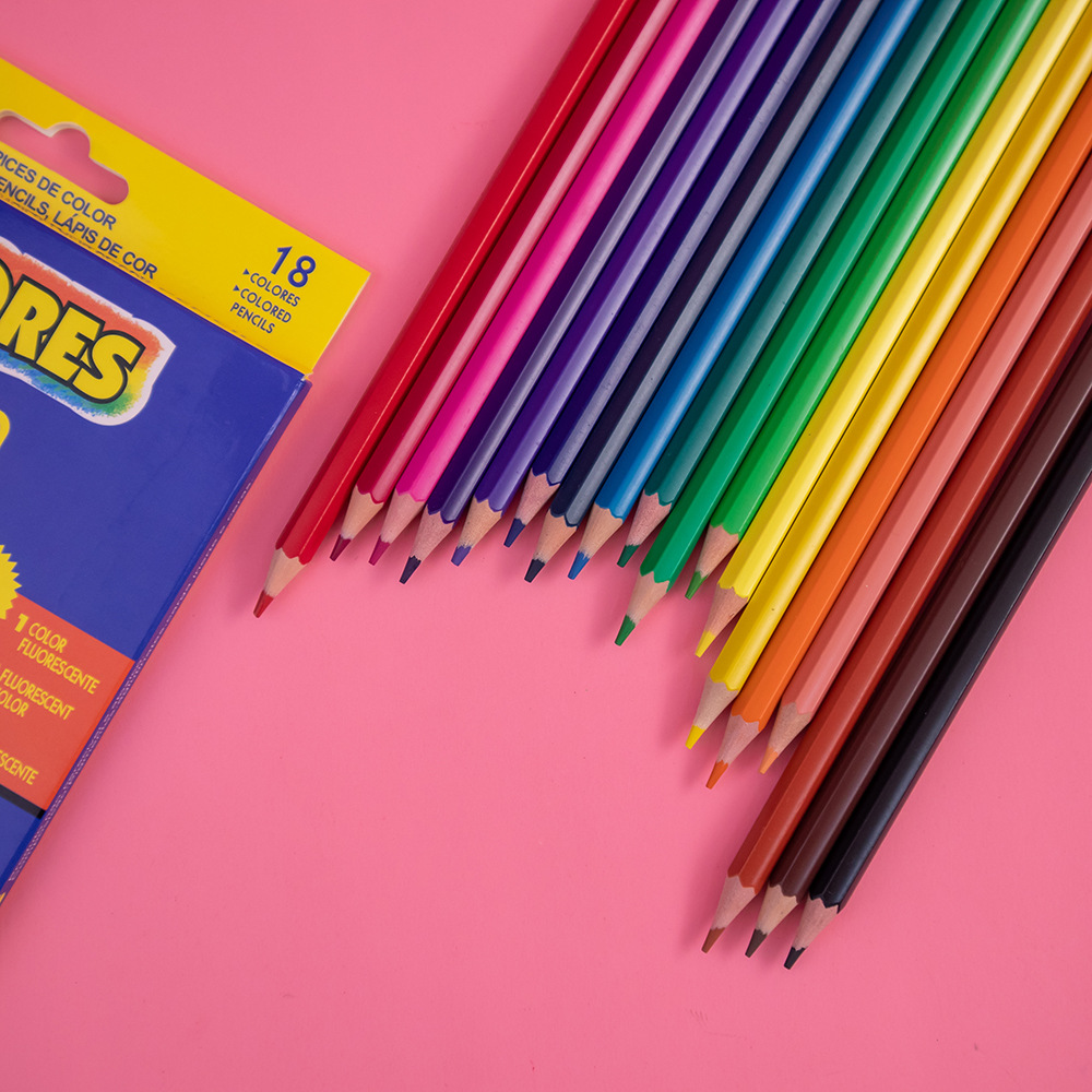 Wholesale of 24-color oil-based colored pencils in boxes for students and children's drawing and painting Specification image