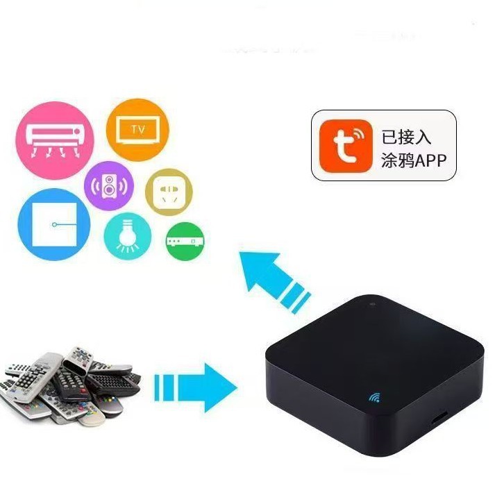 Universal Doodle WiFi smart infrared radio frequency remote control Dueros voice control for air conditioner and TV on/off Application Scenario