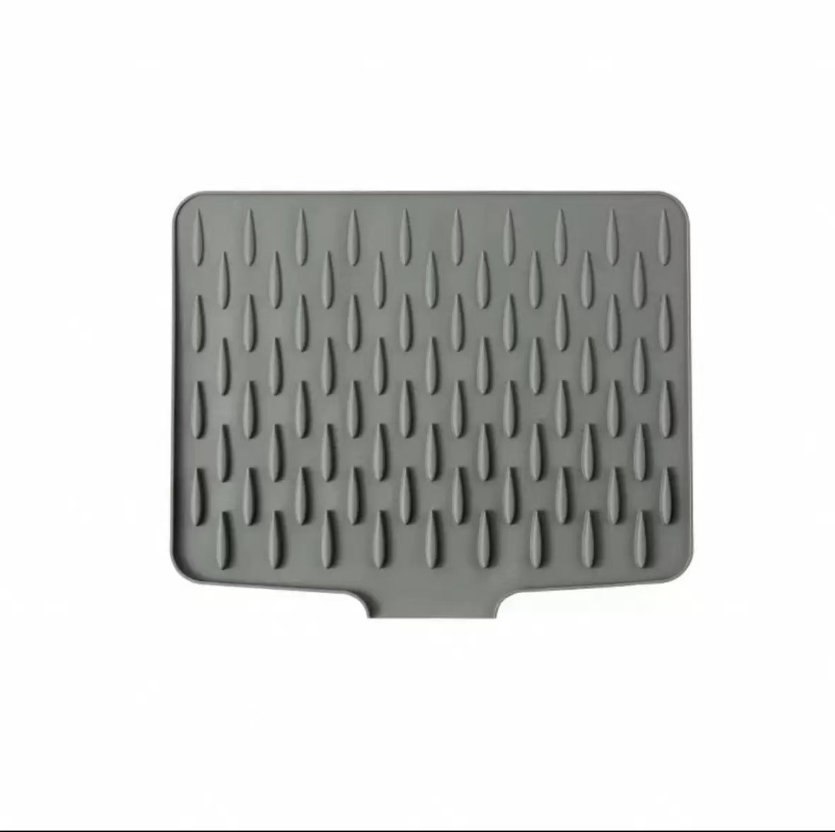 Soft rubber water-draining pad for countertop slope, kitchen heat-resistant and heat-insulating pot pad, thickened countertop pad, anti-slip cutting board fixing pad Item Picture