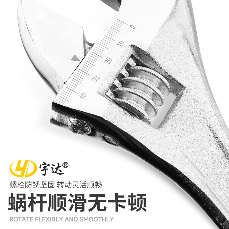 Wholesale adjustable wrenches from the manufacturer, 12-inch and 10-inch large opening pipe wrenches, dual-purpose chrome-plated pipe wrenches Application Scenario