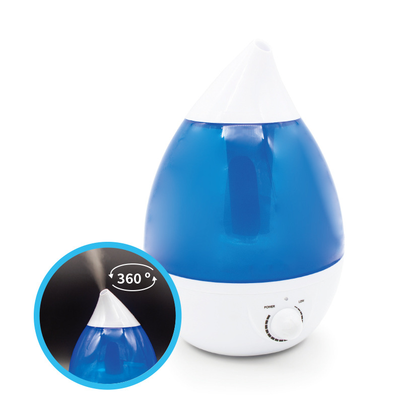 家用桌面超声波雾化加湿器大雾量小家电空气香薰水滴彩灯加湿器细节图