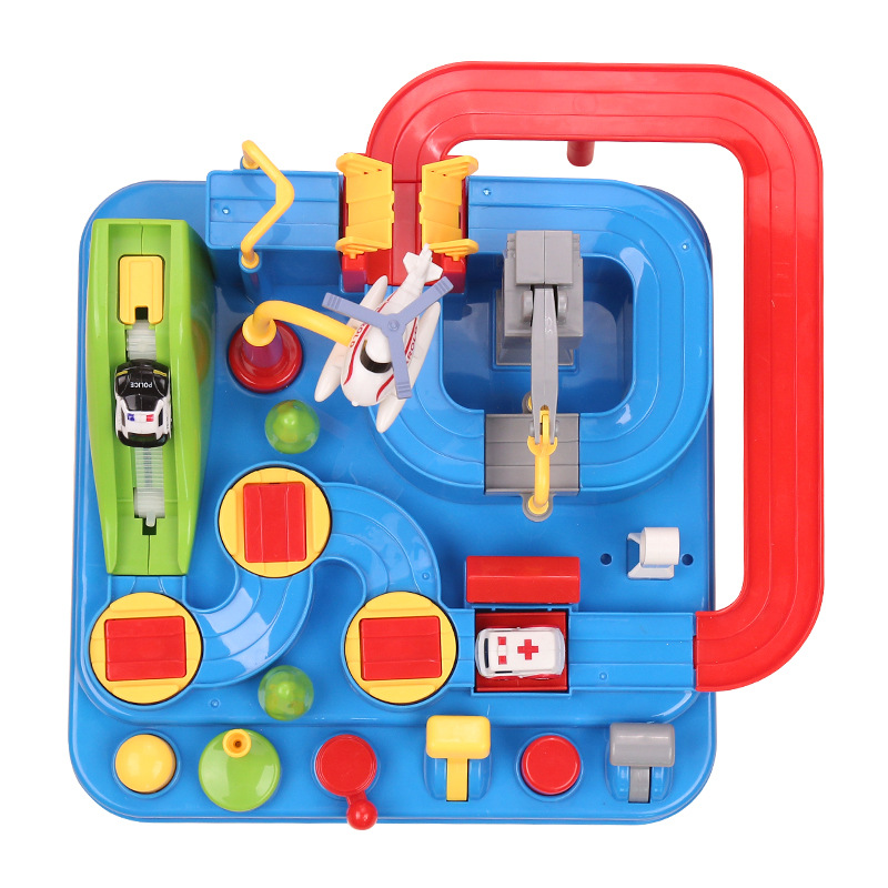 Car Adventure Adventure, Little Train Track Set, educational children's and boys' toys, the same style as the Internet celebrity, factory wholesale Item Picture