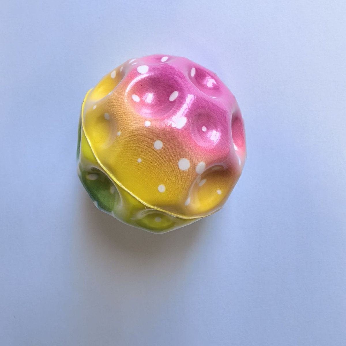 大理石纹理麦芽糖慢回弹立方体6 3PU高弹PVC印刷球压力球弹力球儿童户外玩具