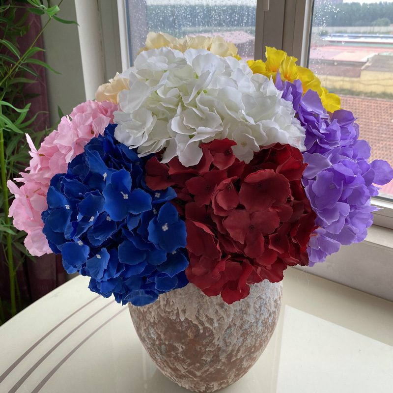 无叶五头马洛卡绣球法式5头毛布绣球花婚庆婚礼花卉摄影道具假花