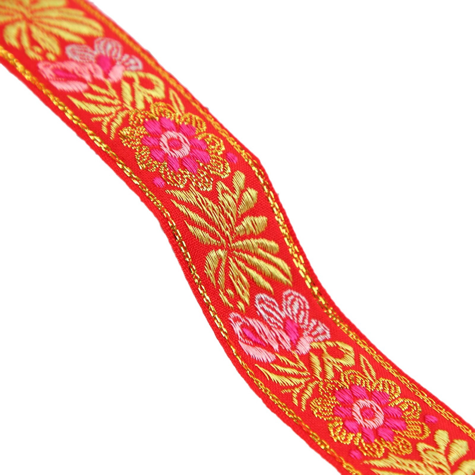 3cm estilo étnico bordado jacquard banda lazo cinta de tejido accesorios para el pelo clips para el cabello tiara ropa ropa bolsos tiras laterales Item Picture