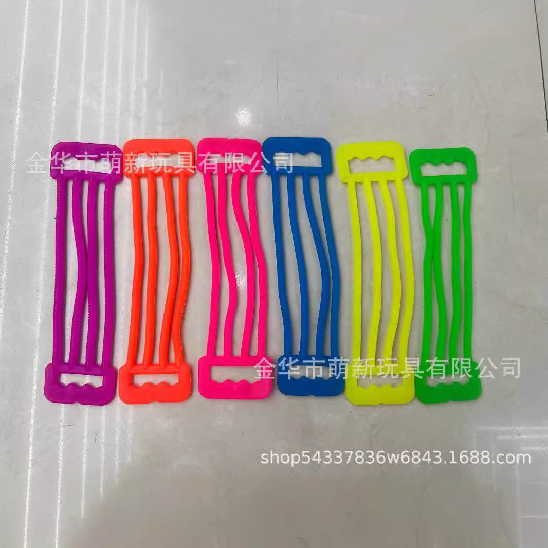 跨境专供儿童拉力器环保软胶弹力解压拉力玩具亚马逊热销厂家批发产品图