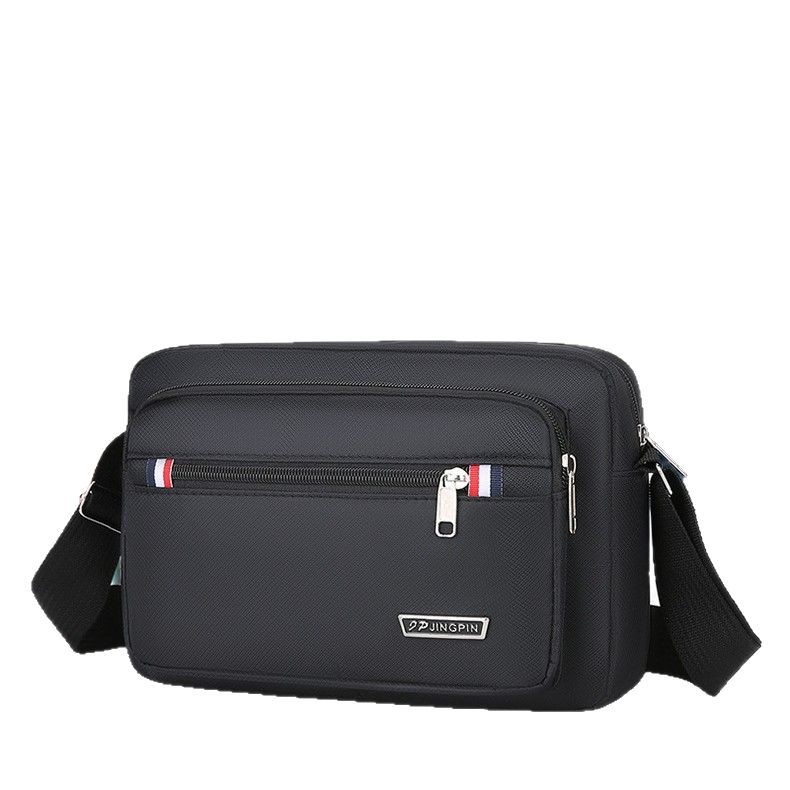 Men's single-shoulder bag, multi-layer portable cash register bag, new foreign trade casual multi-functional men's bag, business commuting crossbody bag Item Picture