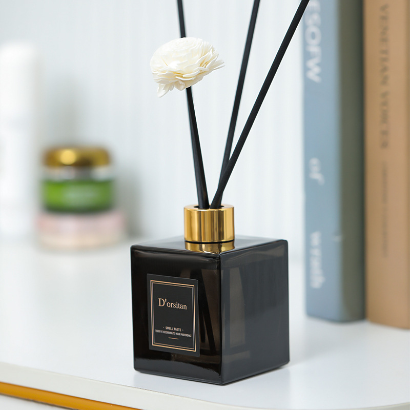 Dorsitan aromatherapy bottle, ecological bottle, acrylic vase, home decoration item, bamboo and cypress potted plant Specification image